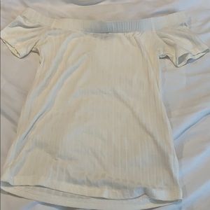 White off the shoulder top
